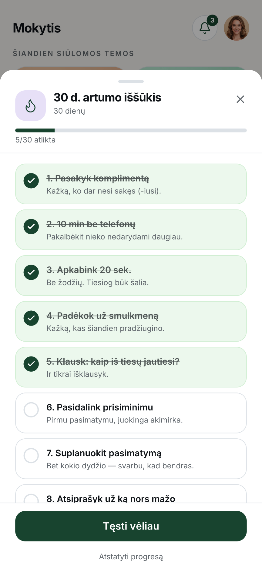 Maži kasdieniai ritualai